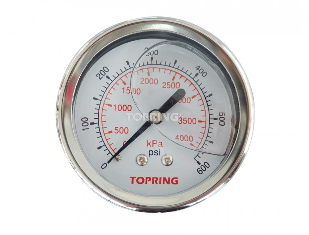 2-1/2 In. Stainless Steel Liquid Filled Pressure Gauge With Glycerin 0 to 600 PSI<span class=' ItemWarning' style='display:block;'>Item is usually in stock, but we&#39;ll be in touch if there&#39;s a problem<br /></span>