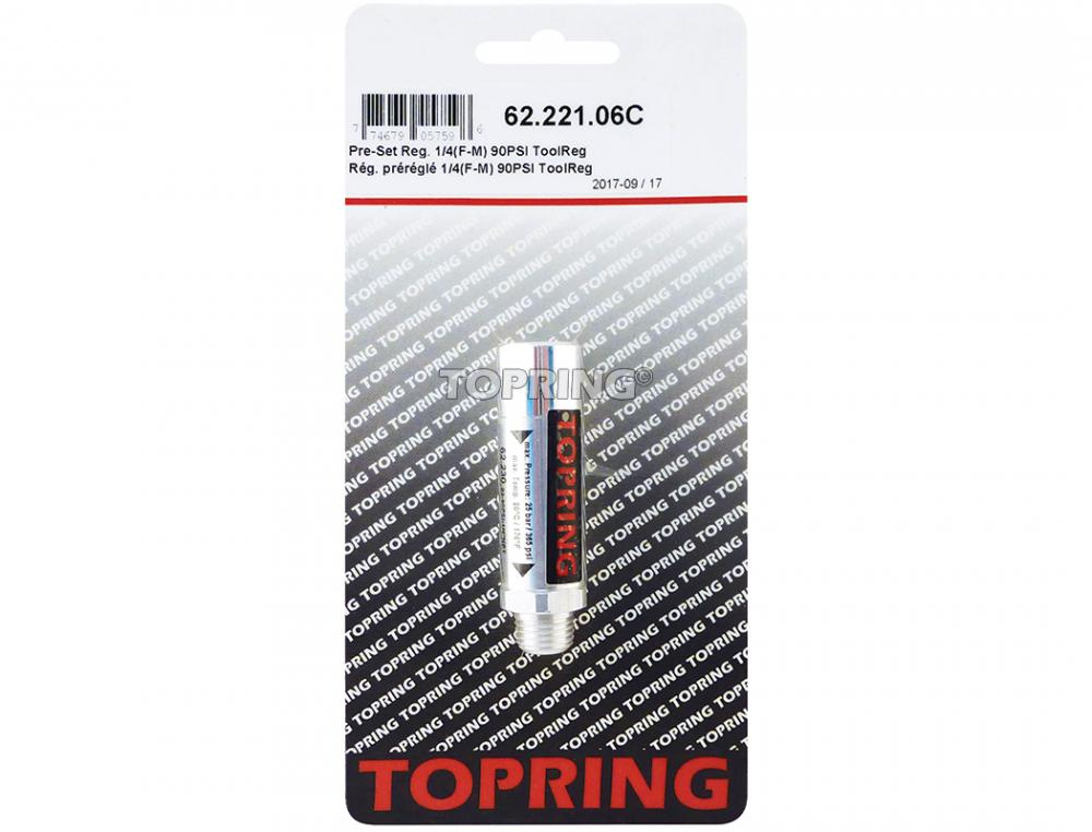 Aluminum Preset Pressure Regulator 90 PSI 1/4 (F) to 1/4 (M) NPT<span class=' ItemWarning' style='display:block;'>Item is usually in stock, but we&#39;ll be in touch if there&#39;s a problem<br /></span>