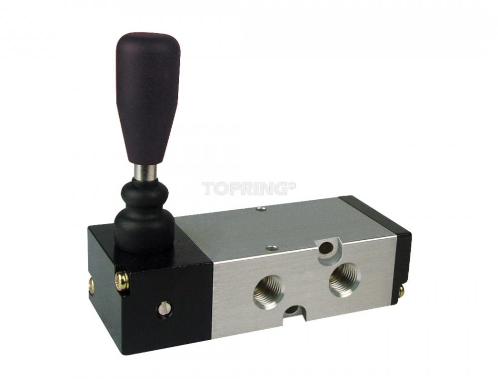 5/2-Way Manual Valve With Spring Lever 1/4 (F) NPT<span class=' ItemWarning' style='display:block;'>Item is usually in stock, but we&#39;ll be in touch if there&#39;s a problem<br /></span>