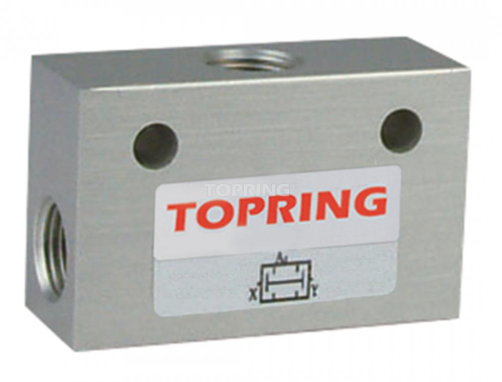 Aluminum Pneumatic Shuttle Valve 1/8 (F) NPT<span class=' ItemWarning' style='display:block;'>Item is usually in stock, but we&#39;ll be in touch if there&#39;s a problem<br /></span>