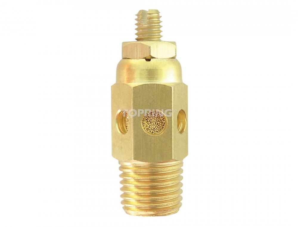 Brass Pneumatic Muffler 1/8 (M) NPT With Regulator<span class=' ItemWarning' style='display:block;'>Item is usually in stock, but we&#39;ll be in touch if there&#39;s a problem<br /></span>