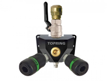 Topring 07.469.04 - Aluminum Wall Manifold With 2 Ultraflo Quick Couplers for 28 mm S07