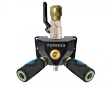 Topring 07.469.05 - Aluminum Wall Manifold With 2 1/4 Industrial Quick Couplers for 28 mm S07
