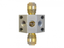 Topring 07.497 - 3 Port Aluminum Wall Manifold 3/8 (F) NPT for 22 mm S07