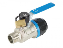 Topring 08.410.01 - 16 mm Ball Valve With Locking Handle 1/2 (M) NPT S08
