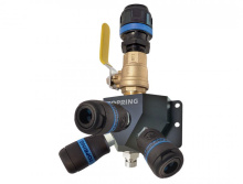 Topring 08.475.03 - Aluminum Wall Manifold With 3 1/4 Industrial Quick Couplers for 20 mm S08