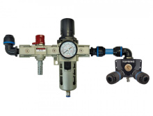 Topring 08.622.03 - FR Unit and Wall Manifold With 2 Composite Couplers 1/4 Industrial for 25 mm S08