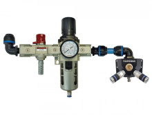 Topring 08.621.08 - FR Unit and Wall Manifold With 2 Steel Couplers 1/4 Industrial for 20 mm S08