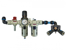 Topring 08.631.05 - FRL Unit and Wall Manifold With 2 Composite Couplers 1/4 Industrial for 20 mm S08