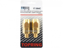 Topring 17.064C - Brass Swivel Adapter 1/4 (M) NPT