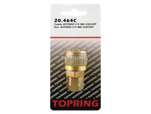Topring 20.464C - 1/4 Industrial Brass Quick Coupler 3/8 (F) NPT