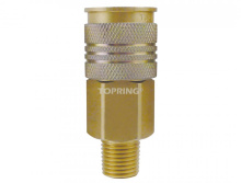 Topring 20.640.05 - 1/4 in. 3 in 1 Brass Quick Coupler 1/4 (M) NPT