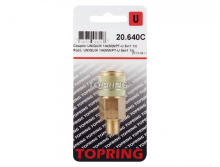Topring 20.640C - 1/4 in. 3 in 1 Brass Quick Coupler 1/4 (M) NPT