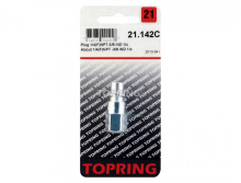 Topring 21.142C - 3/8 Industrial Steel Coupler Plug 1/4 (F) NPT