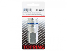 Topring 21.446C - 3/8 Industrial Brass Quick Coupler 1/4 (F) NPT