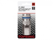 Topring 21.486C - 3/8 Industrial Brass Quick Coupler 1/2 (F) NPT