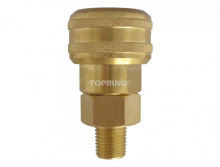 Topring 21.682 - 3/8 Industrial Brass Quick Coupler 1/2 (M) NPT