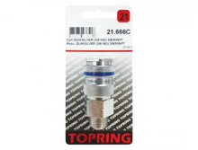 Topring 21.666C - 3/8 Industrial Brass Quick Coupler 3/8 (M) NPT