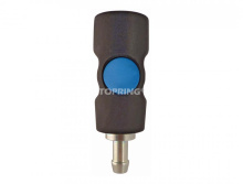 Topring 21.775 - 3/8 Industrial Composite Quick Coupler With 1/2 Hose Barb