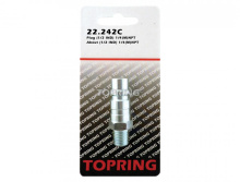 Topring 22.242C - 1/2 Industrial Steel Coupler Plug 1/4 (M) NPT