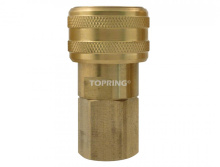 Topring 22.482 - 1/2 Industrial Brass Quick Coupler 1/2 (F) NPT