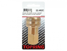 Topring 22.482C - 1/2 Industrial Brass Quick Coupler 1/2 (F) NPT