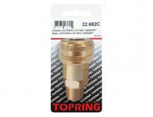Topring 22.682C - 1/2 Industrial Brass Quick Coupler 1/2 (M) NPT