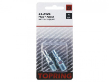 Topring 23.242C - 1/4 Aro 210 Steel Coupler Plug 1/4 (M) NPT