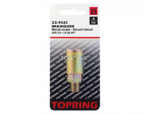 Topring 23.942C - 1/4 Aro 210 Steel Quick Coupler 1/4 (M) NPT