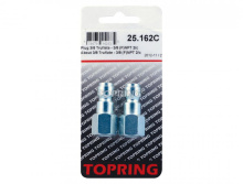 Topring 25.162C - 3/8 Truflate Steel Coupler Plug 3/8 (F) NPT