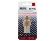Topring 25.862C - 3/8 Truflate Steel Quick Coupler 3/8 (F) NPT