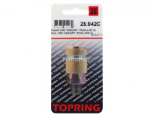 Topring 25.942C - 3/8 Truflate Steel Quick Coupler 1/4 (F) NPT