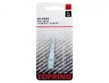 Topring 26.242C - 1/4 Lincoln Steel Coupler Plug 1/4 (M) NPT