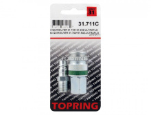 Topring 31.711C - Ultraflo 7.8 mm Kit With 1/4 (F) NPT Steel Quick Coupler and Coupler Plug