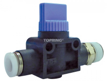 Topring 40.094 - 3/8 in. Push-to-Connect to 3/8 (M) NPT 3-Way Miniature Valve Adapter