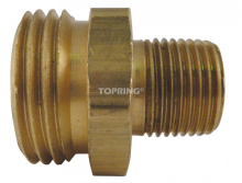 Topring 41.211 - Brass Adapter 3/4 (M) GHT to 3/8 (M) NPT