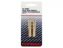 Topring 41.530C - 3/8 Brass Hose Barb Union