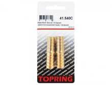 Topring 41.540C - 1/2 Brass Hose Barb Union