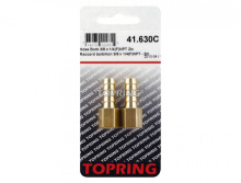 Topring 41.630C - Brass Hose Barb Adapter 3/8 to 1/4 (F) NPT