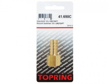 Topring 41.650C - Brass Hose Barb Adapter 1/2 to 3/8 (F) NPT