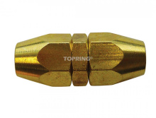 Topring 41.835 - Brass Reusable Union 1/4 I.D. 3/8 O.D.