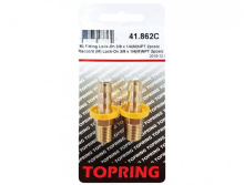 Topring 41.862C - Brass Push-On Hose Barb Adapter 3/8 to 1/4 (M) NPT