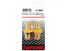 Topring 41.866C - Brass Push-On Hose Barb Adapter 1/2 to 3/8 (M) NPT