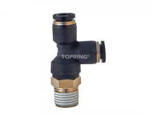 Topring 42.505 - 3/8 in. Push-to-Connect to 1/4 (M) BSPT Tee Adapter