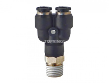 Topring 42.768 - 1/4 in. Push-to-Connect to 3/8 (M) BSPT Y Adapter