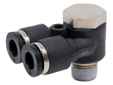 Topring 42.815 - 6 mm Push-to-Connect to 1/8 (M) BSPT Y and Banjo Elbow Adapter