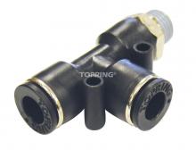 Topring 44.480 - 1/4 in. Push-to-Connect to 1/4 (M) NPT Tee Adapter