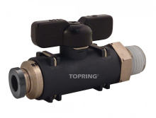 Topring 44.941 - 1/4 in. Push-to-Connect to 1/4 (M) NPT Miniature Valve Adapter