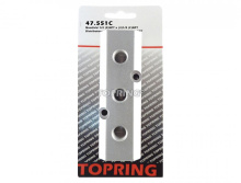 Topring 47.551C - 3 Port Aluminum Manifold 1/2 (F) NPT With 1/4 (F) NPT Outlet