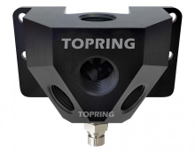 Topring 47.646 - 3 Port Aluminum Wall Manifold 3/4 (F) BSPP With 1/2 (F) NPT Outlet